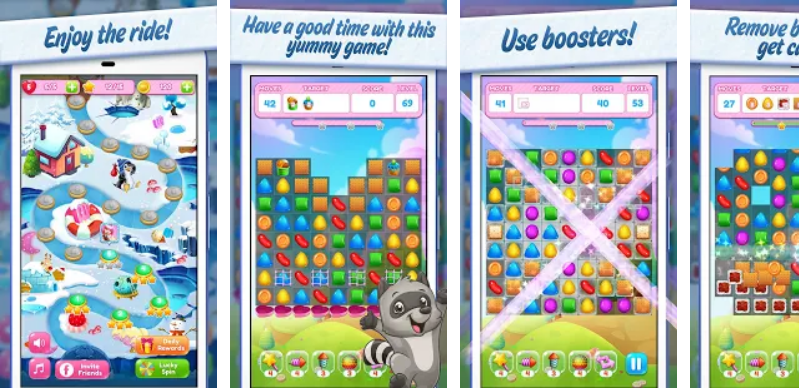 Sweet Candy Yummy Color Match Crush Puzzle for Android