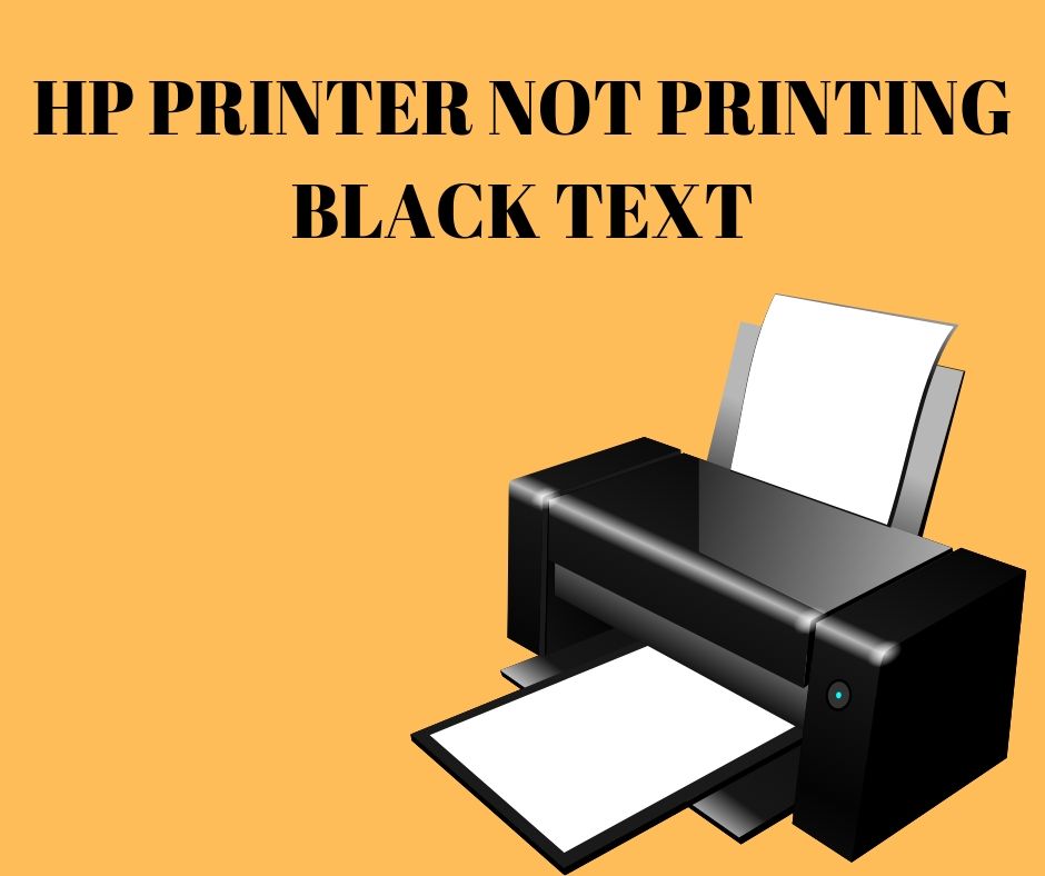 Hp printer not printing black text