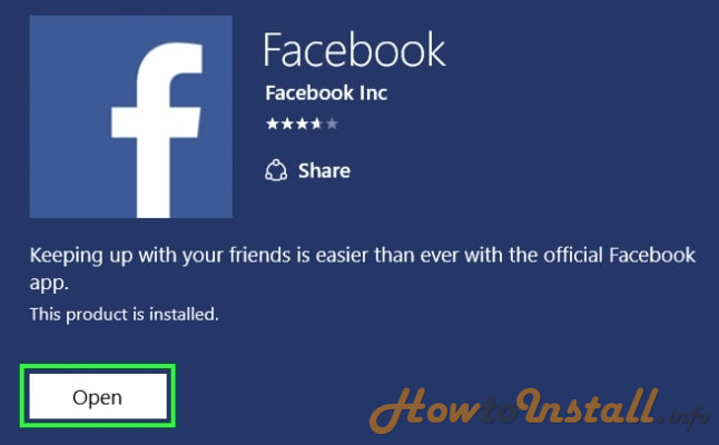 How To Install Facebook on Computer step 4